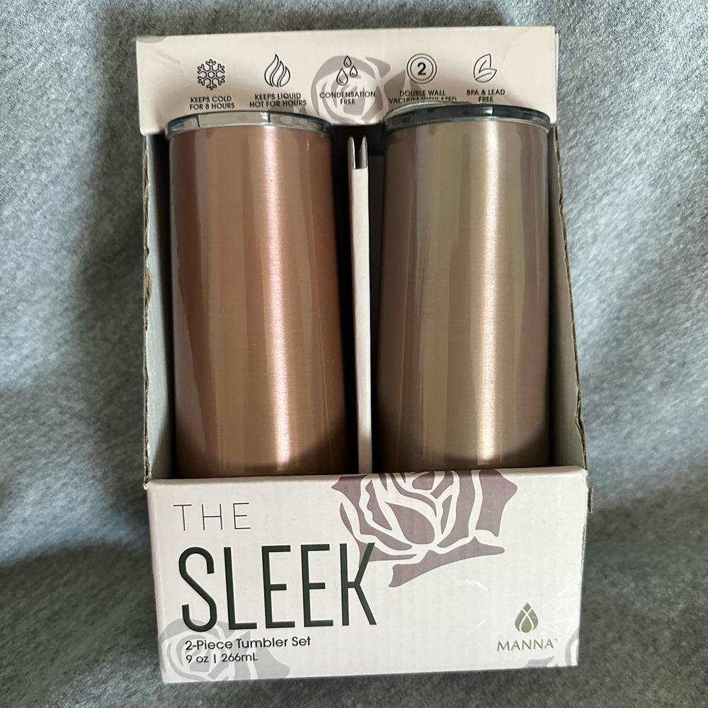 NIP Sleek Manna tumblers